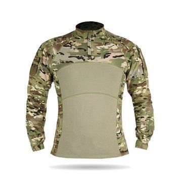 Тактична бойова сорочка UBACS Tactical Series Long Sleeve з посиленими рукавами та велкро-панелями 1387-3XL фото