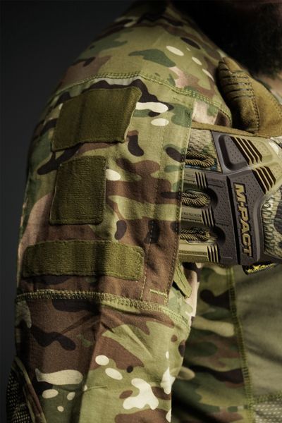 Тактична бойова сорочка UBACS Tactical Series Long Sleeve з посиленими рукавами та велкро-панелями 1387-3XL фото