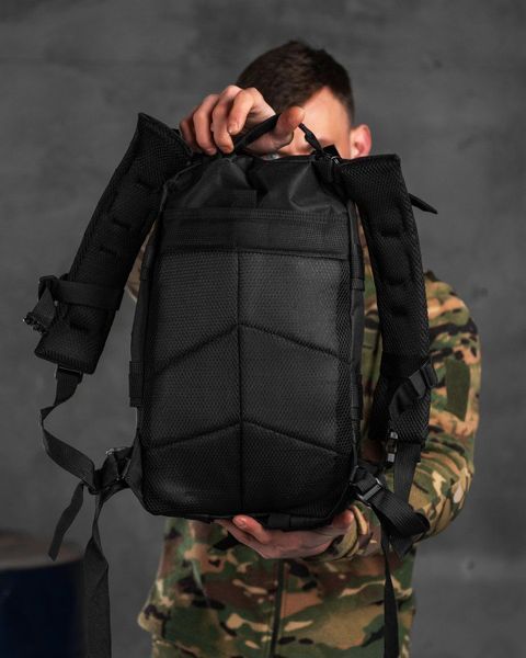 Штурмовой тактический рюкзак 25л indestructible черный 13170 фото