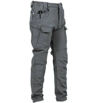 Штани утеплені на флісі Софт Шел Soft Shell сірі 02672-4XL фото