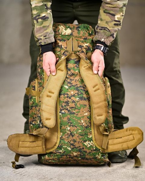 Тактический рюкзак Outdoor 70L pixel green ВТ6791 94110 фото