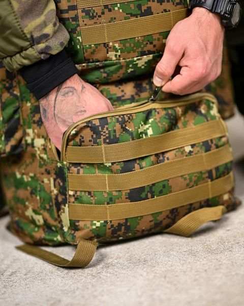 Тактический рюкзак Outdoor 70L pixel green ВТ6791 94110 фото