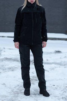 Штани жіночі чорні Soft Shell R Military + 02206-52 фото