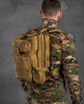 Штурмовой тактический рюкзак 25л indestructible кайот РГ6262 16879 фото