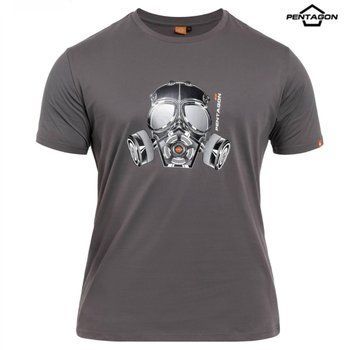 Футболка T-Shirt Pentagon "Gas-Mask" &ndash; Wolf Grey 03436-4XL фото