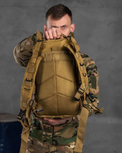 Штурмовой тактический рюкзак 25л indestructible кайот РГ6262 16879 фото