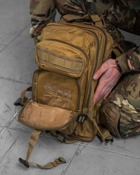 Штурмовой тактический рюкзак 25л indestructible кайот РГ6262 16879 фото