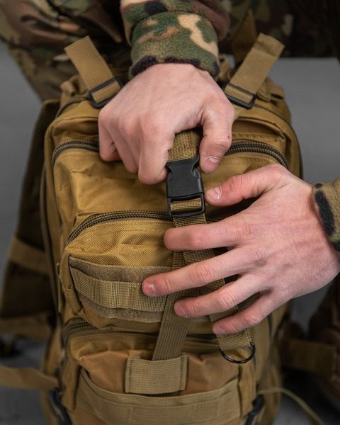 Штурмовой тактический рюкзак 25л indestructible кайот РГ6262 16879 фото