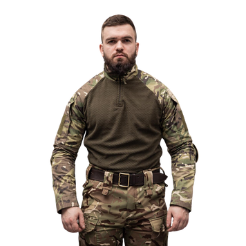 Флисовая (вафелька) боевая рубашка Grifon Ubacs(Убакс) мультикам рип-стоп 01235750 фото