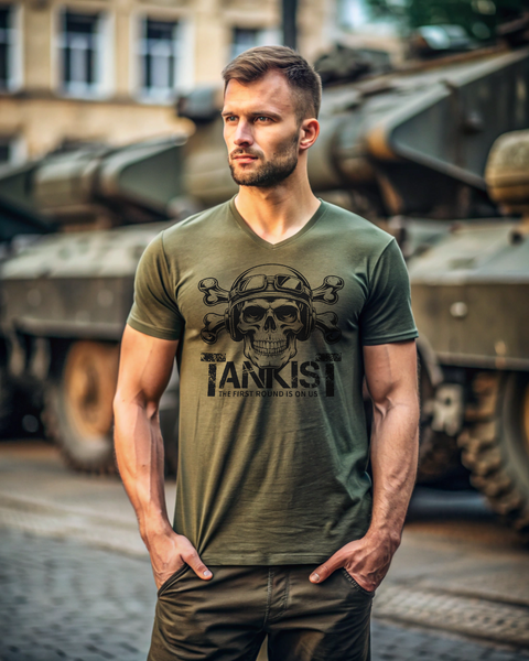 Футболка чоловіча "Tankist" (чорний, олива, койот) 02557624-1 фото