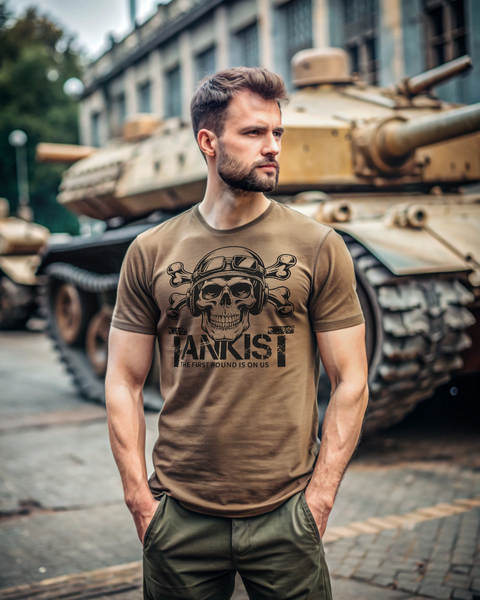 Футболка чоловіча "Tankist" (чорний, олива, койот) 02557624-1 фото