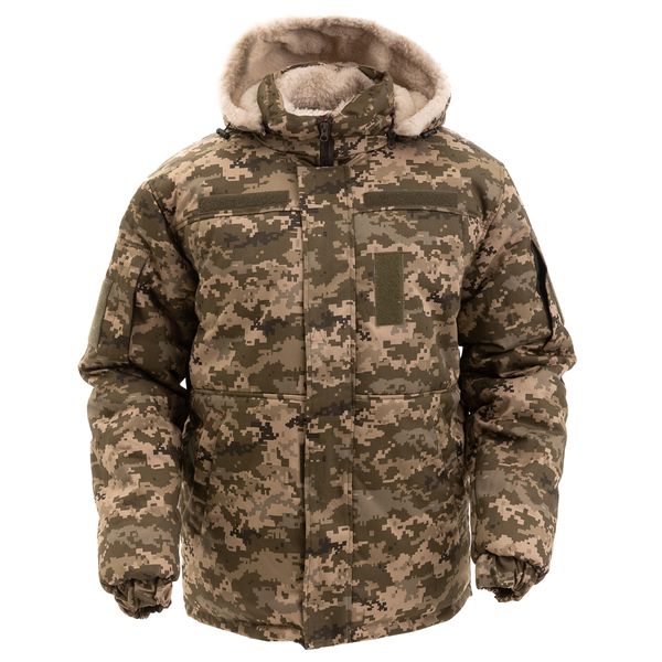 Зимняя куртка бушлат Grifon Ukrainian Tactical FUR пиксель саржа 01222276 фото