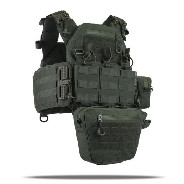 Комплект плитоноска Kiborg GU Gen.2 + 6 підсумків Хакі 55000 фото