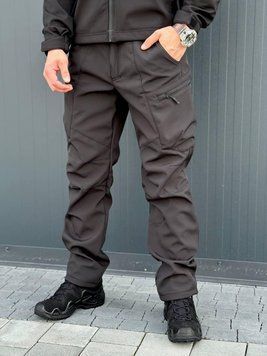 штани чорні софтшел Military 00624-3XL фото