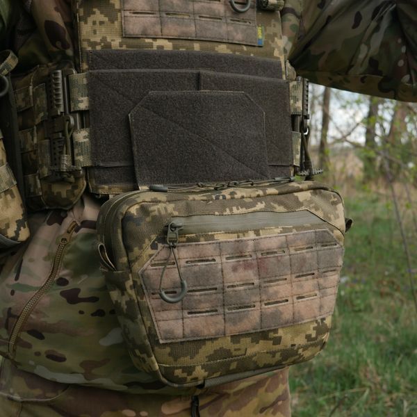 Сумка-напашник XL с баллистическим пакетом 1 класс защиты Kiborg GU Сordura Pixel 82002 фото