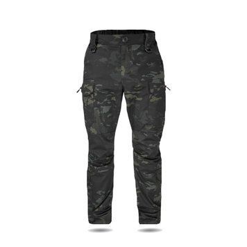 Тактичні штани UA Twill Black Multicam з посиленими колінами та 8 кишенями (3XL) 2235-3XL фото