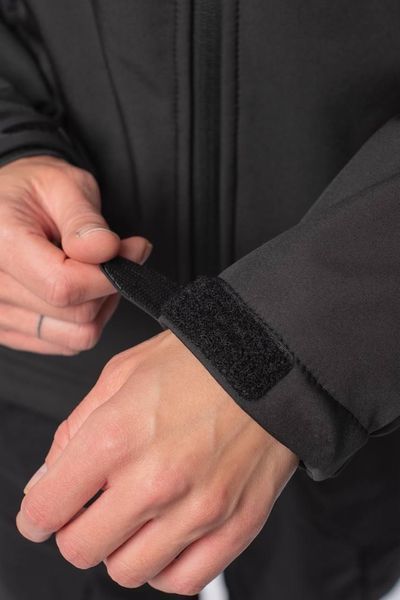 Куртка жіноча Soft Shell Black Military Чорна на флісовій підкладці 04097-L фото