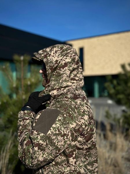 Военная куртка Проклеенная Хищник утепленная на флисе Soft Shell Military 05003-5XL фото