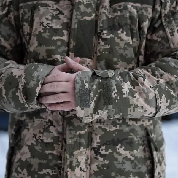 Зимова куртка-бушлат Grifon "GOVERLA" піксель 02182-56 фото
