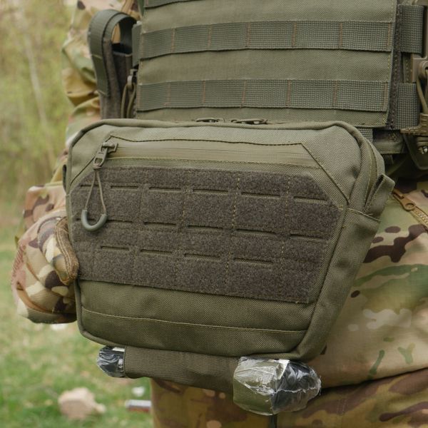 Сумка-напашник XL с баллистическим пакетом 1 класс защиты Kiborg GU Сordura Khaki 82003 фото