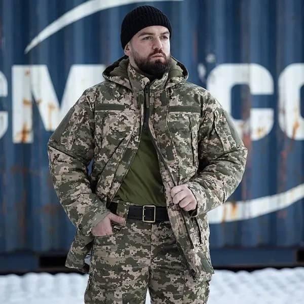 Зимова куртка-бушлат Grifon "GOVERLA" піксель 02182-56 фото