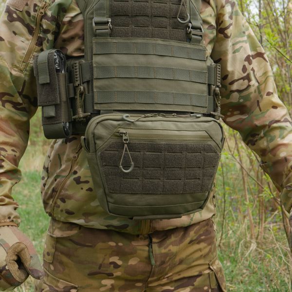 Сумка-напашник XL с баллистическим пакетом 1 класс защиты Kiborg GU Сordura Khaki 82003 фото