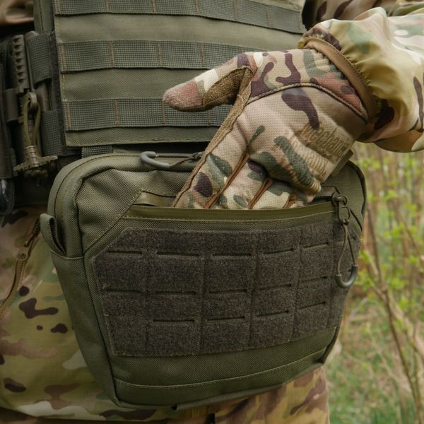 Сумка-напашник XL с баллистическим пакетом 1 класс защиты Kiborg GU Сordura Khaki 82003 фото