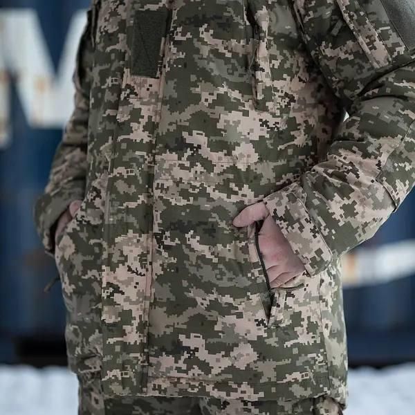 Зимова куртка-бушлат Grifon "GOVERLA" піксель 02182-56 фото