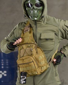Рюкзак патрульний однолямковий SILVER KNIGHT 7л coyot ОИ4735 15866 фото