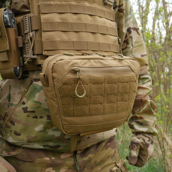 Сумка-напашник XL с баллистическим пакетом 1 класс защиты Kiborg GU Сordura Coyote 82004 фото