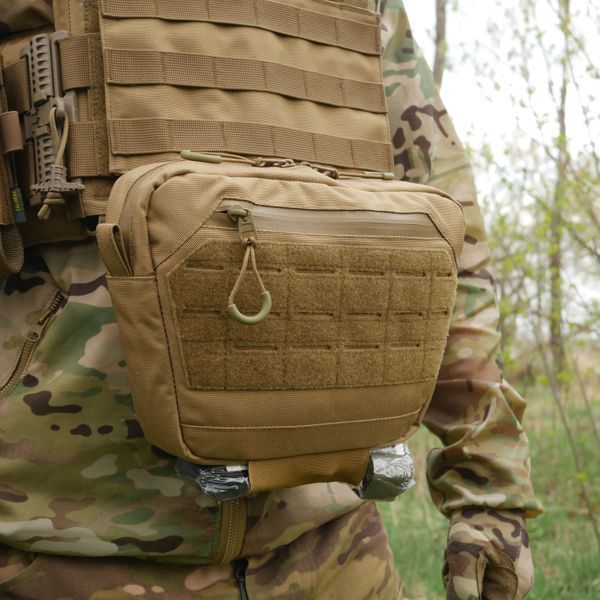Сумка-напашник XL с баллистическим пакетом 1 класс защиты Kiborg GU Сordura Coyote 82004 фото