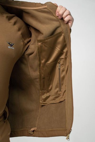 Військова куртка Проклеєна Койот утеплена на флісі , Soft Shell Military 02603-XXL фото