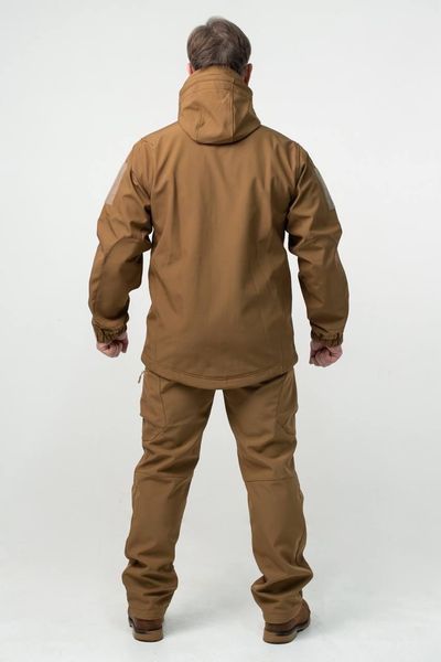 Військова куртка Проклеєна Койот утеплена на флісі , Soft Shell Military 02603-XXL фото