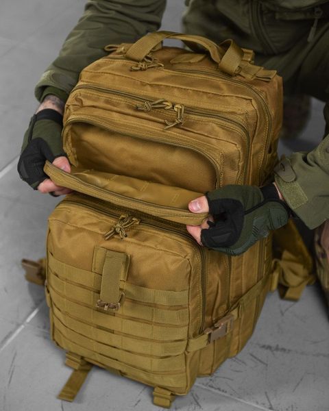 Рюкзак тактичний кайот 45л 800D Silver Knight USA ВТ6388 52123 фото