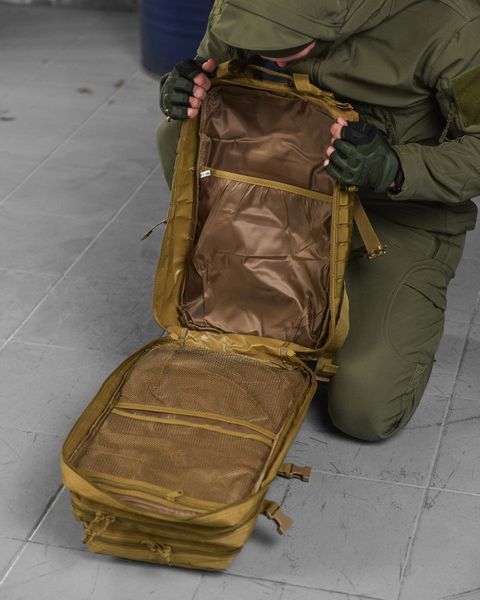 Рюкзак тактичний кайот 45л 800D Silver Knight USA ВТ6388 52123 фото