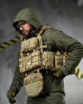 Плітоноска 4 точки скидання Single sword мультикам з рюкзаком ВТ6862 94180 фото