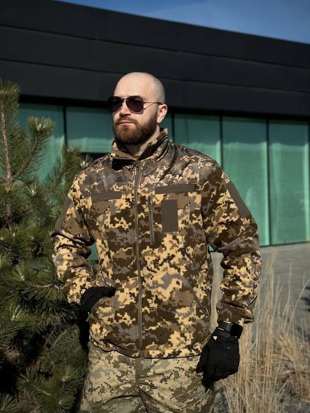 Флісова Кофта МІКРОФЛІС Піксель Military 02590-60 фото