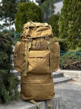 Рюкзак Койот тактичний Каркасний 80л Coyote Алюмінієва рама 01945 фото