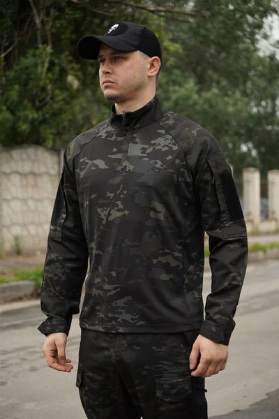 Тактична сорочка УБАКС UA (CoolPass) з довгим рукавом Black Multicam-XXXL 2234-3XL фото