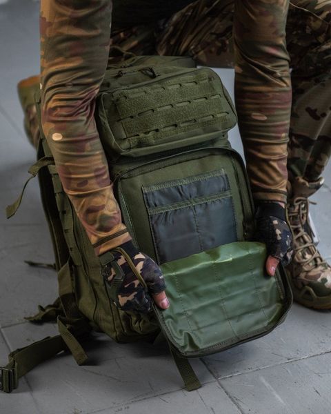 Штурмовий рюкзак US Laser Cut Assault oliva 47L 13316 фото