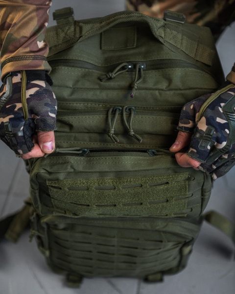 Штурмовий рюкзак US Laser Cut Assault oliva 47L 13316 фото