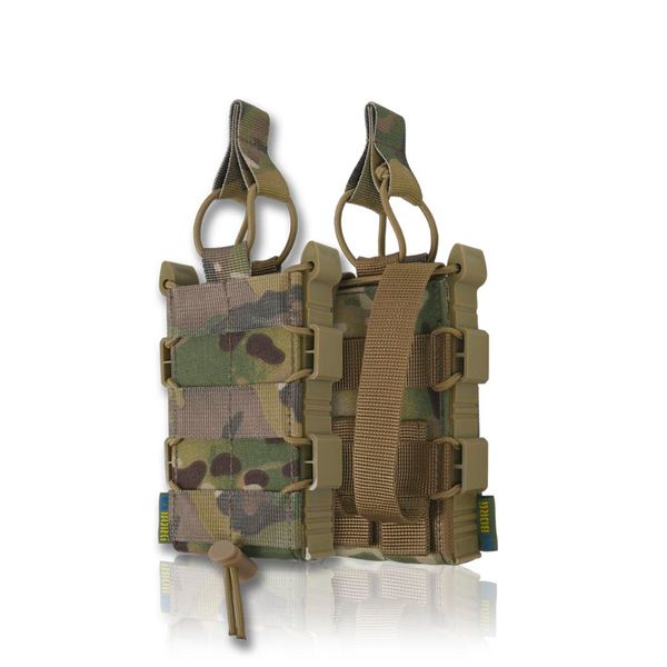 Жорсткий посилений тактичний підсумок Kiborg GU Single Mag Pouch Multicam 1607-XL фото