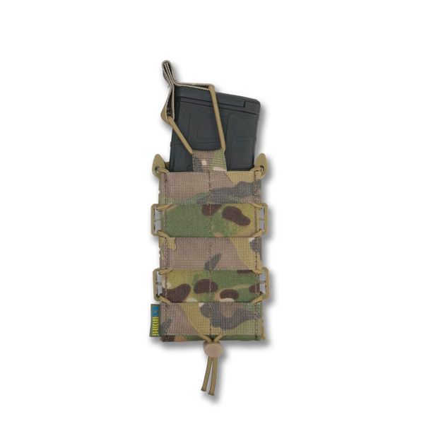 Жорсткий посилений тактичний підсумок Kiborg GU Single Mag Pouch Multicam 1607-XL фото