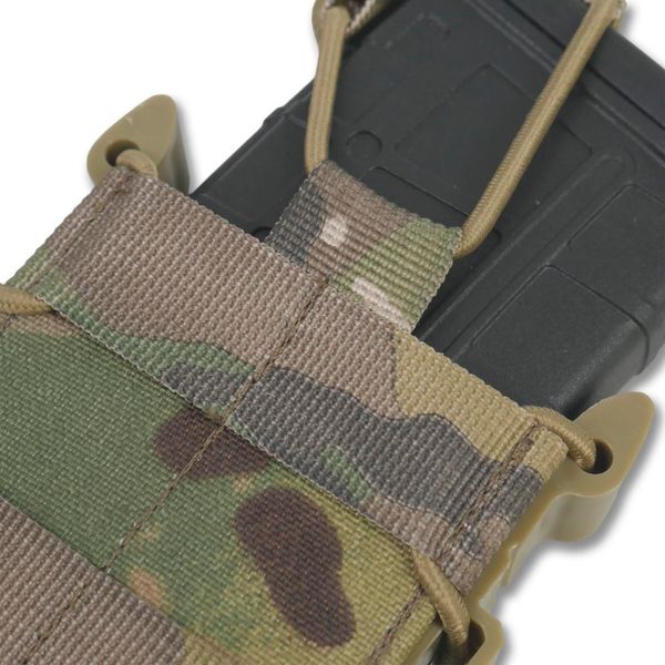 Жорсткий посилений тактичний підсумок Kiborg GU Single Mag Pouch Multicam 1607-XL фото