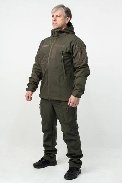 Куртка Soft Shell масло Military БАТАЛЫ 04997-5XL фото