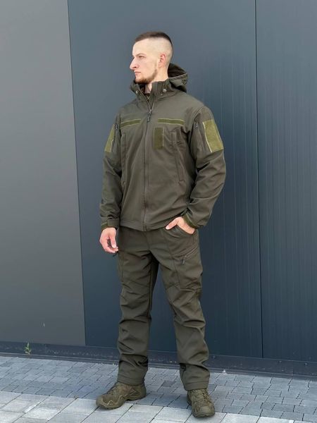 Куртка Soft Shell масло Military БАТАЛЫ 04997-5XL фото