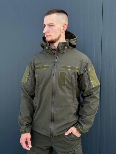 Куртка Soft Shell масло Military БАТАЛЫ 04997-5XL фото
