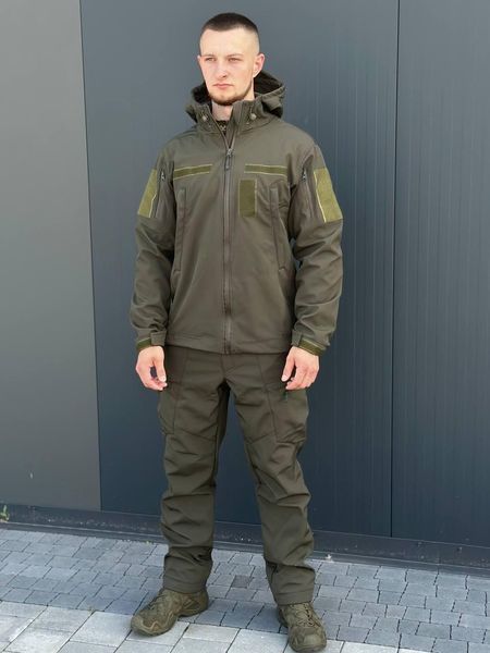 Куртка Soft Shell масло Military БАТАЛЫ 04997-5XL фото