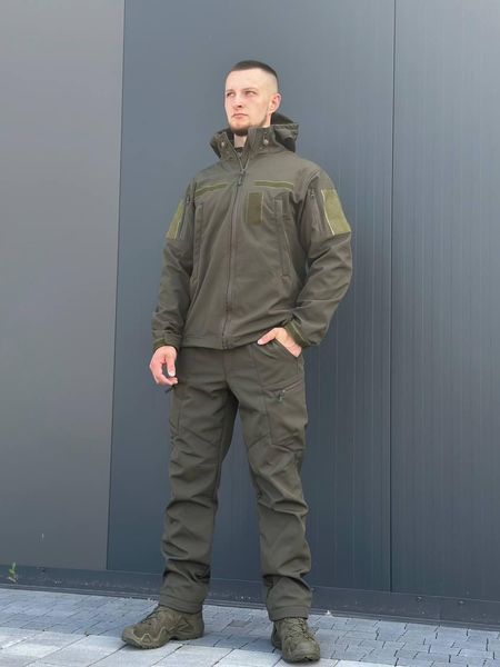 Куртка Soft Shell масло Military БАТАЛЫ 04997-5XL фото