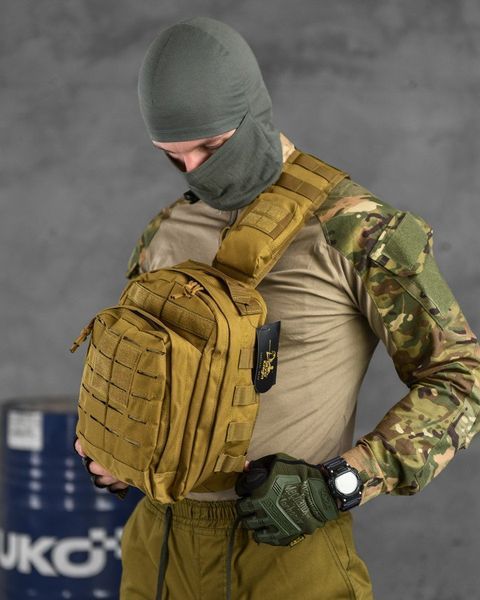Сумка через плече тактична SILVER KNIGHT coyot РГ4626 15859 фото